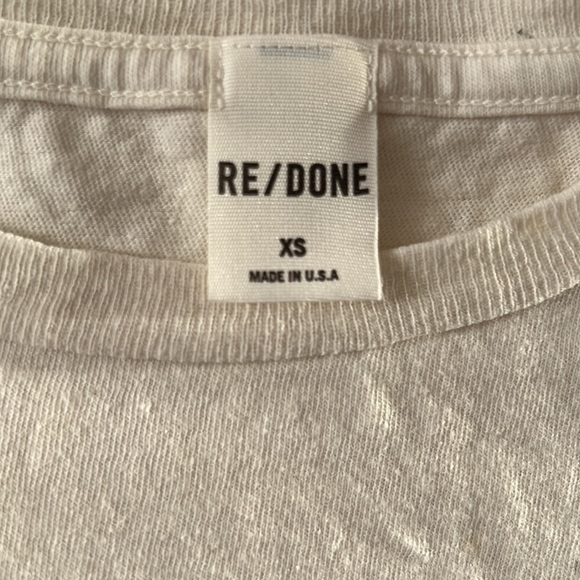 Re/Done Vintage style 100% Cotton T-shirt - Picture 3 of 4